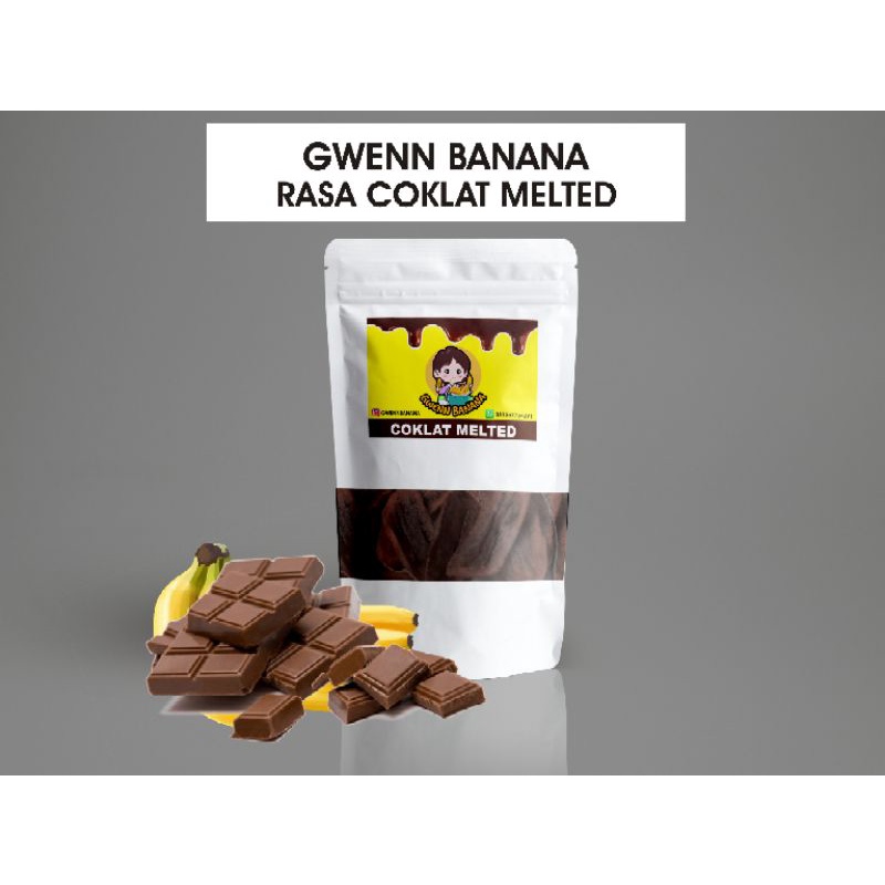 

keripik pisang coklat melted premium by gwennbanana