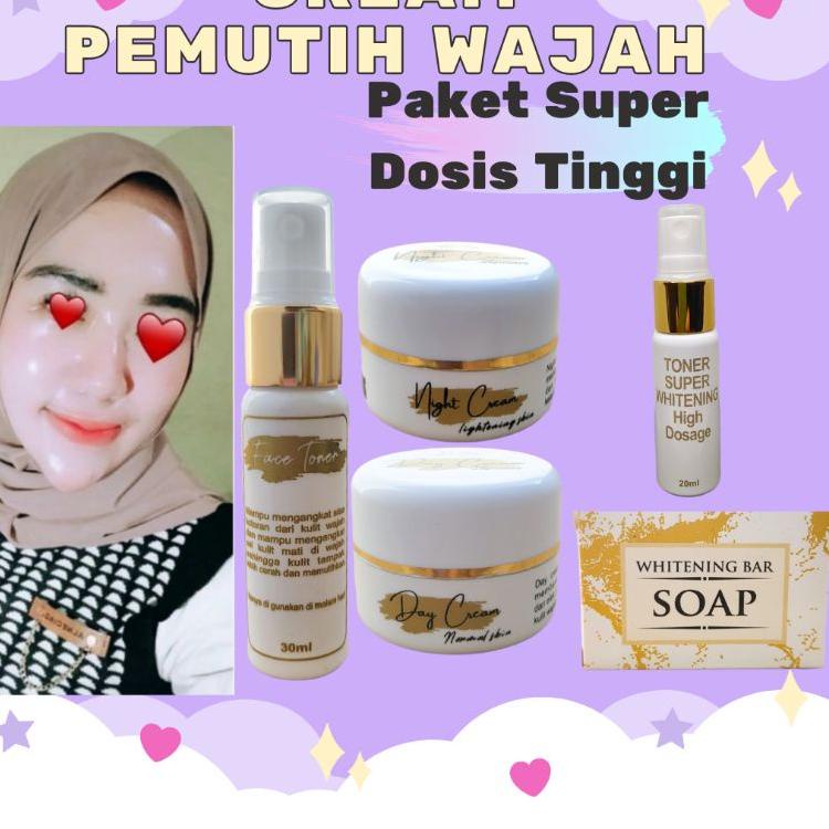➢Special Edition PEMUTIH WAJAH(PAKET STRONG + TONER STRONG KEMASAN BARU)PEMUTIH WAJAH/CREAM PEMUTIH/