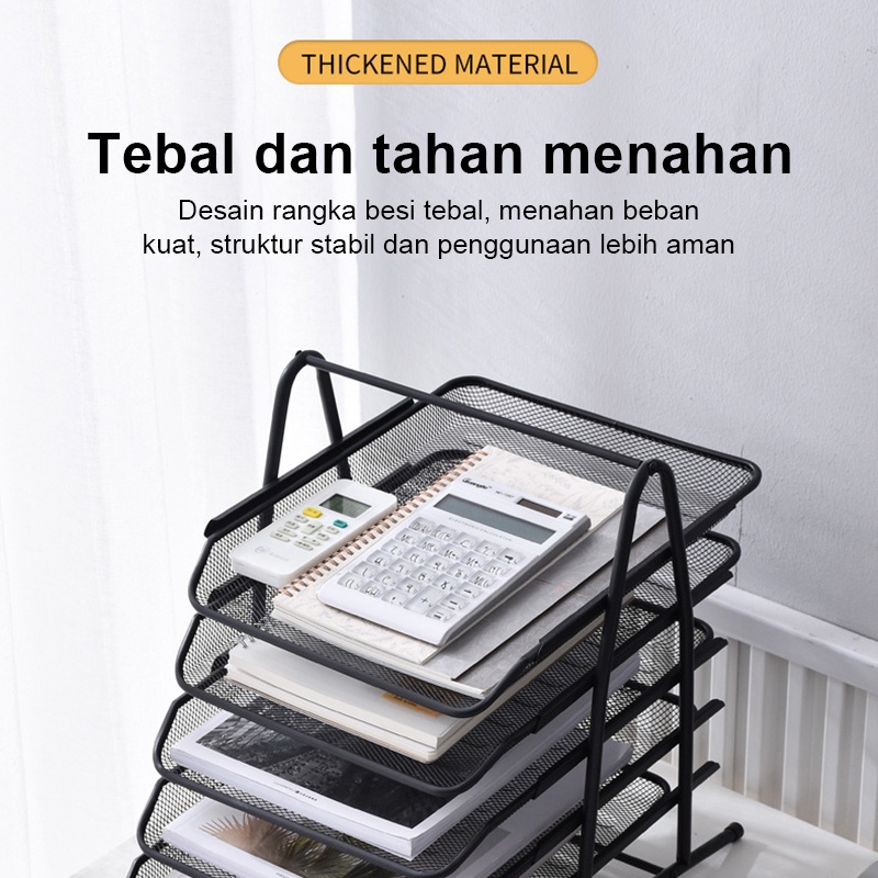 Rak Kertas Dokumen Surat 5 Susun Paper Document Letter Tray Tier