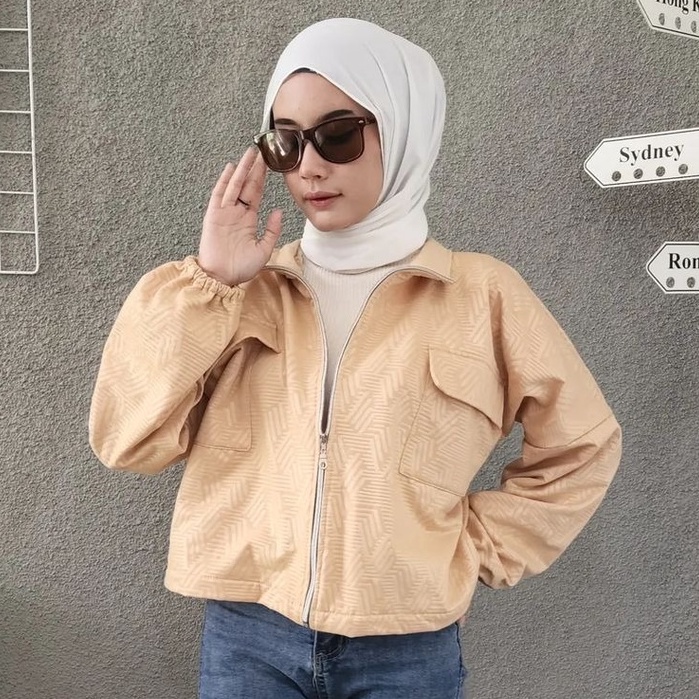 Haruka Etnik Embos - Jaket Wanita Kekinian