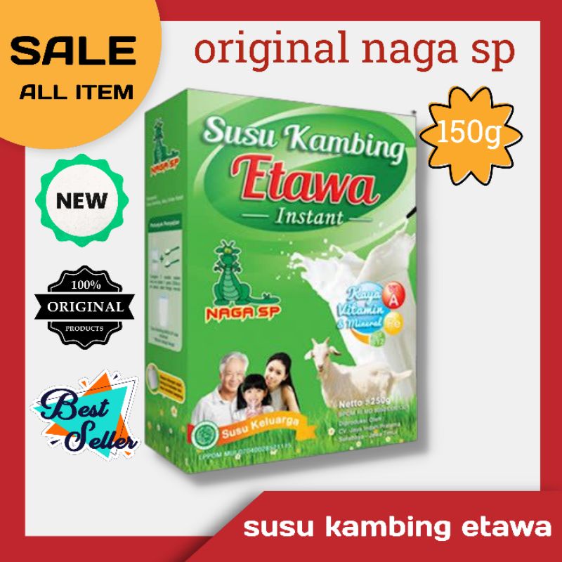 

Susu Kambing Etawa Naga SP 150g Sachet (ORI),Madu Dan Coklato