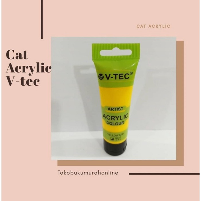 

CAT ACRYLIC/ ACRYLIC COLOUR VT-930A/35 ML V-TEC - 9227 YELLOW MID