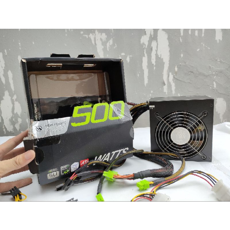 PSU power supply komputer 500watt merk high power tipe JN120F-500AP