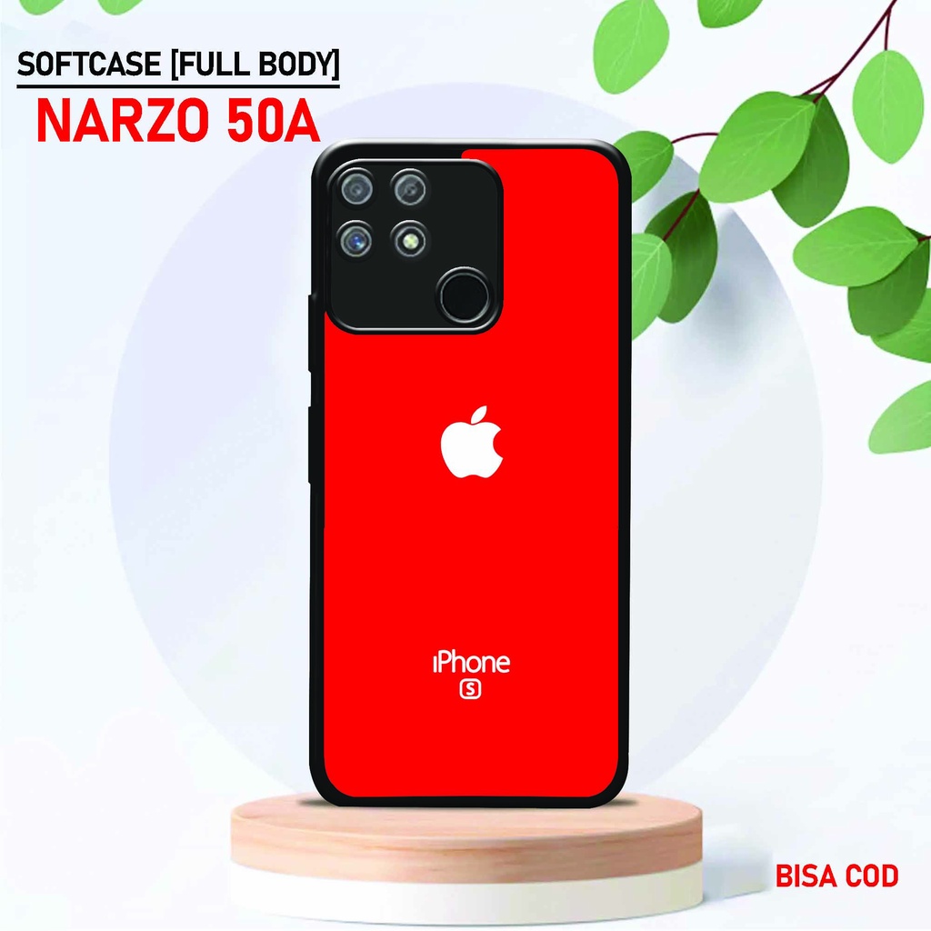 Softcase Kaca Kilau Realme Narzo 50A - ( SC 5 ) Case Full Body Realme Narzo 50A - Silikon Glossy Rea