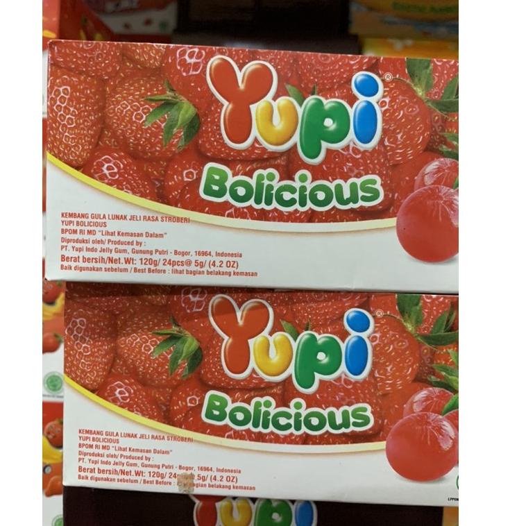 

BIG DISKON Yupi Bolicious Strawberry 1 box isi 24 pcs ★ 858