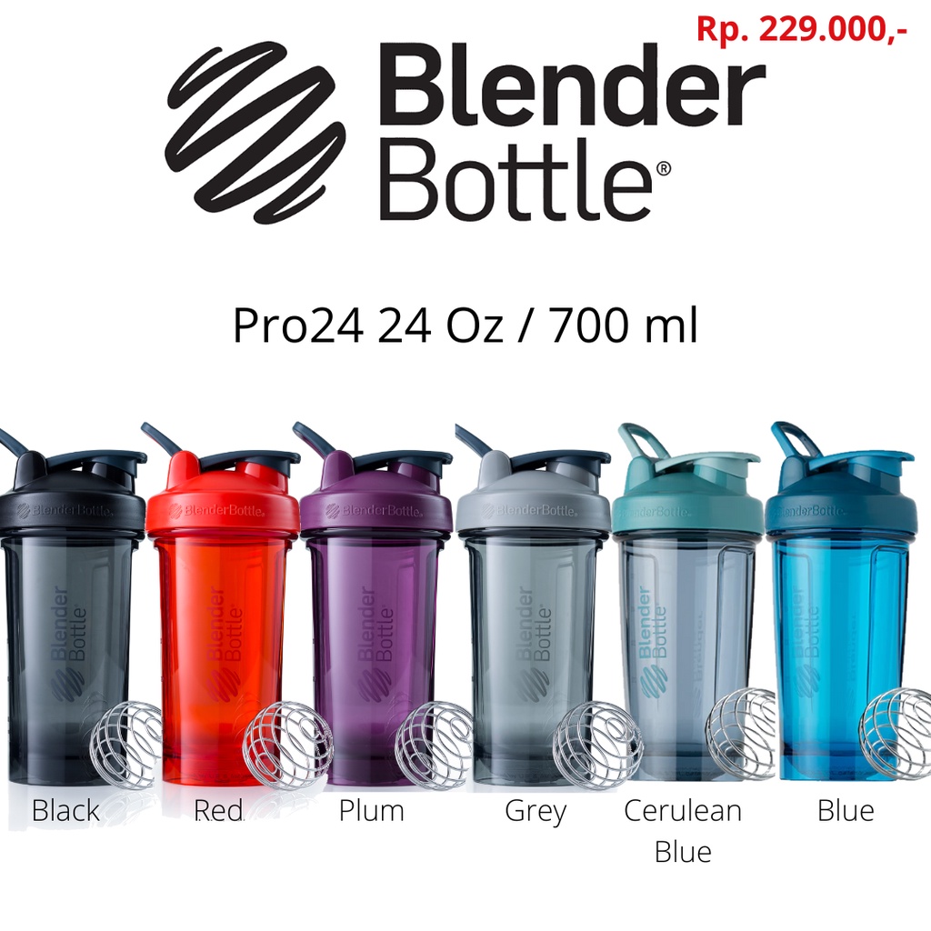 BlenderBottle Pro Shaker Bottle Pro Series Tritan Anti Stain and Odor