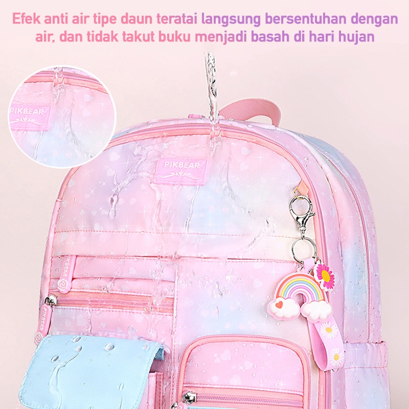 LNR Shop S-011 S-012 S-013 S-015 ZMBABY PIKBEAR Tas Ransel Sekolah Import Untuk Anak Perempuan Model Kulkas TK - SD Kelas 1 2 3 4 5 6 Ransel School Bag Anak Tahan Air Bahan Polyester Ringan Lembut Sekolah Dasar Taman Kanak Cewek Playgroup Pre-K K1 K2