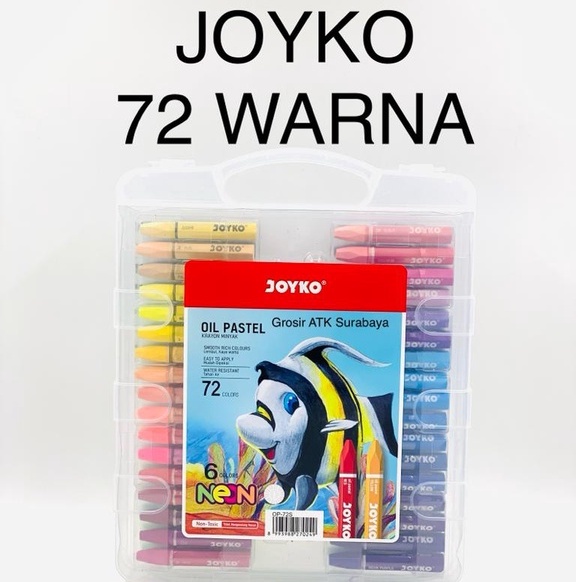 

CRAYON JOYKO 72 WARNA OP-72S / Krayon Minyak / Oil Pastel JOYKO 72 WARNA OP-72S