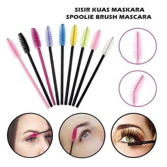 TERMURAH DI SHOPEE - Sikat Maskara / Sisir Bulu Mata Brush Kuas Eyelash Extention Bulu Mata Alis Eyebrow Make Up