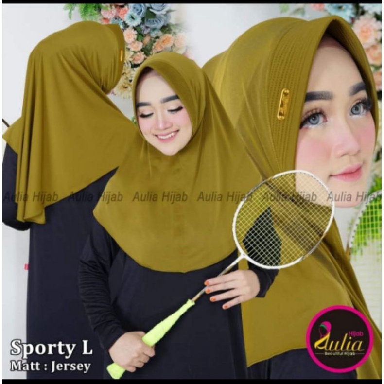 Hijab instan SPORT L(ada putih&coklat pramuka)