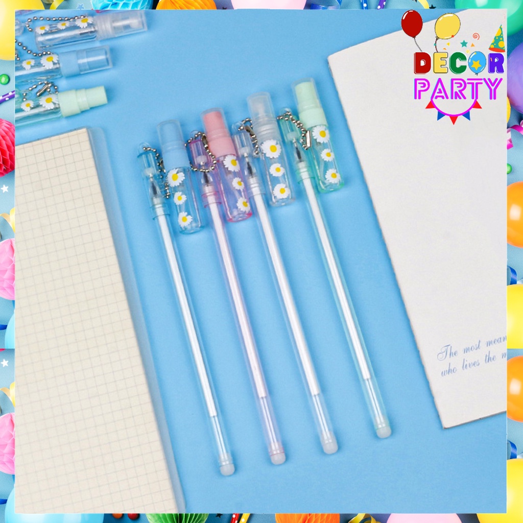 DP Pena Gantungan Botol Parfum Refill Unik Black Ink Gel Pulpen  Gel Bolpen Gel Pastel Alat Tulis Se