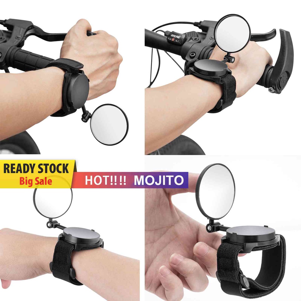 Kaca Spion Sepeda Dengan Strap Pergelangan Tangan Adjustable