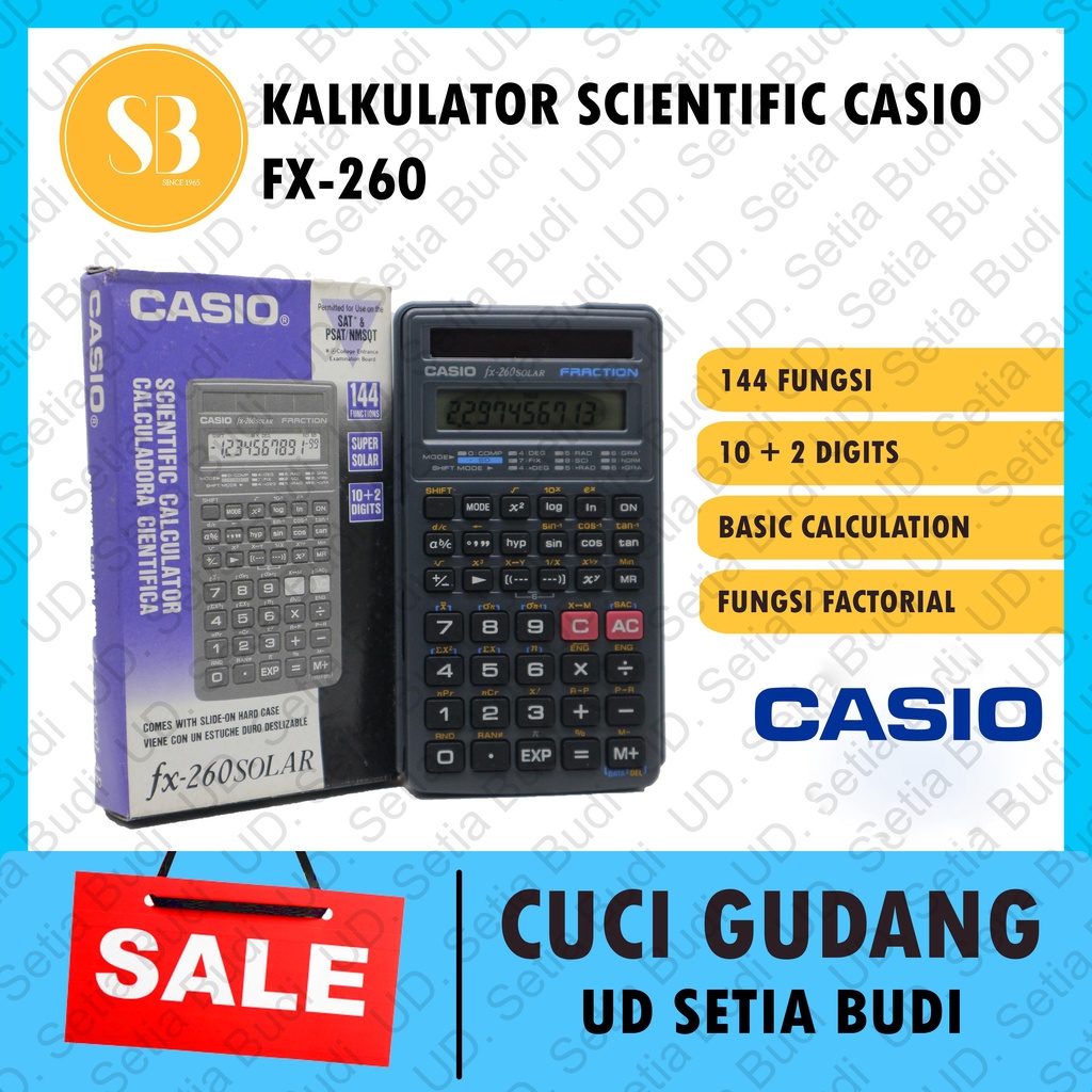 Kalkulator Scientific CASIO FX-260 Solar II