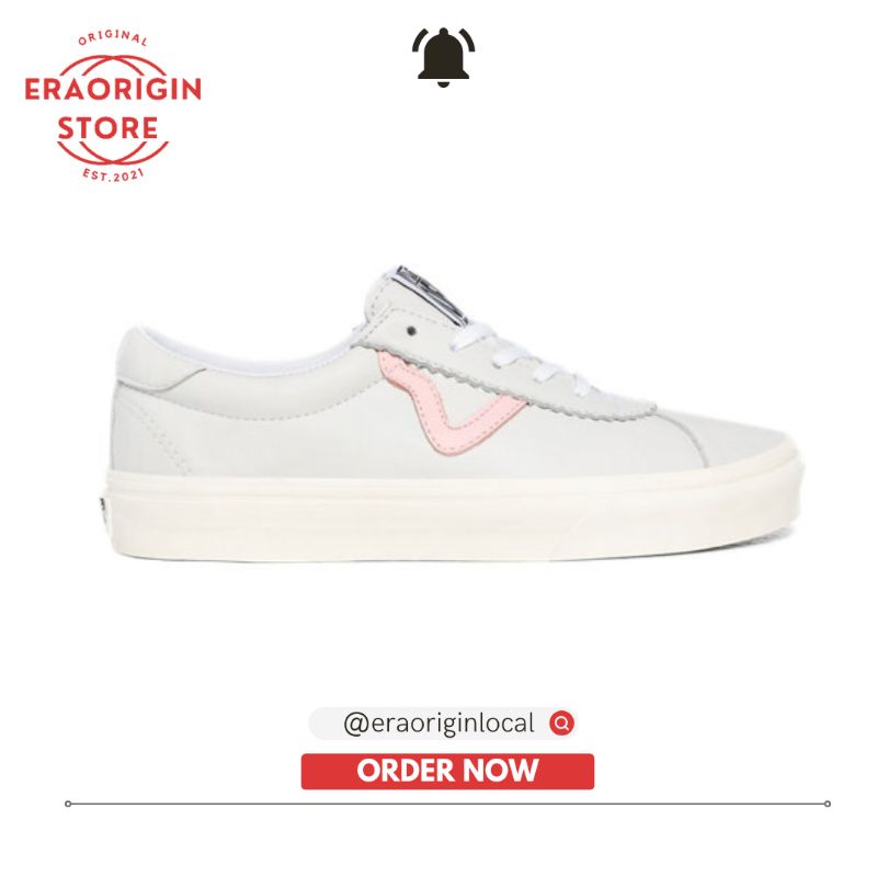 Sneakers Vans Wanita Soft Leather White Original