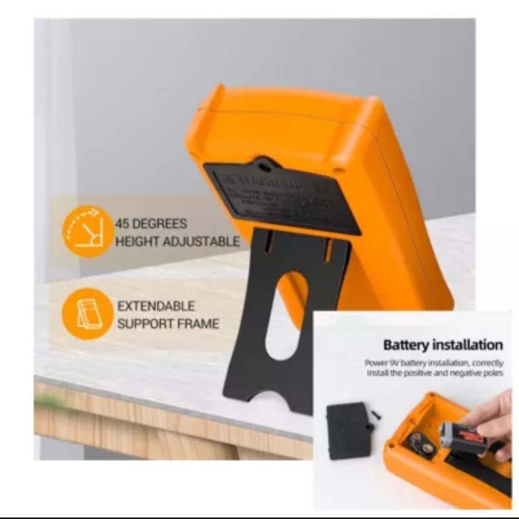 Multimeter Digital True RMS Auto-Rangement Capacitans Temperature Voltase Arus Hz Ohm Duty Cycle Tester dengan Analog Ba DM850