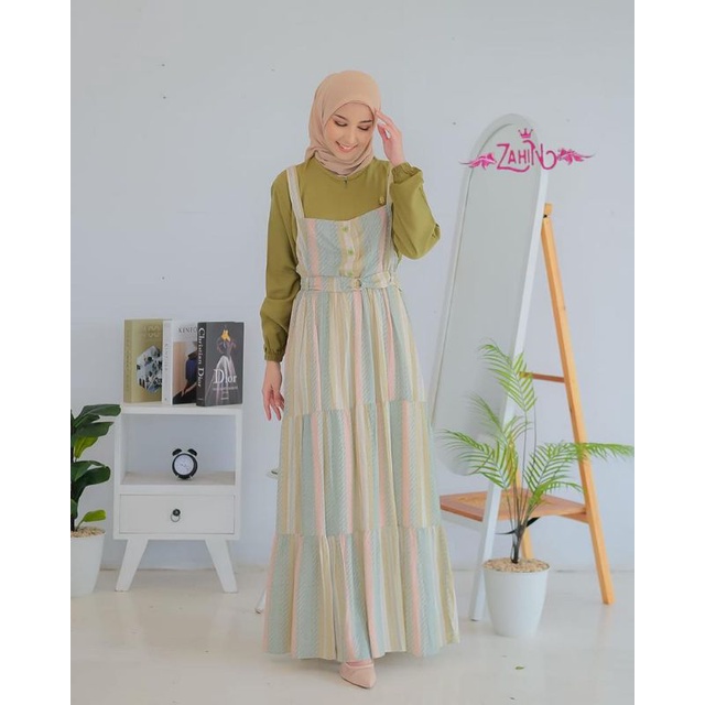 GAMIS ELVINA DRESS ORIGINAL ZAHIN / GAMIS BUSUI / GAMIS WANITA TERMURAH / GAMIS CASUAL