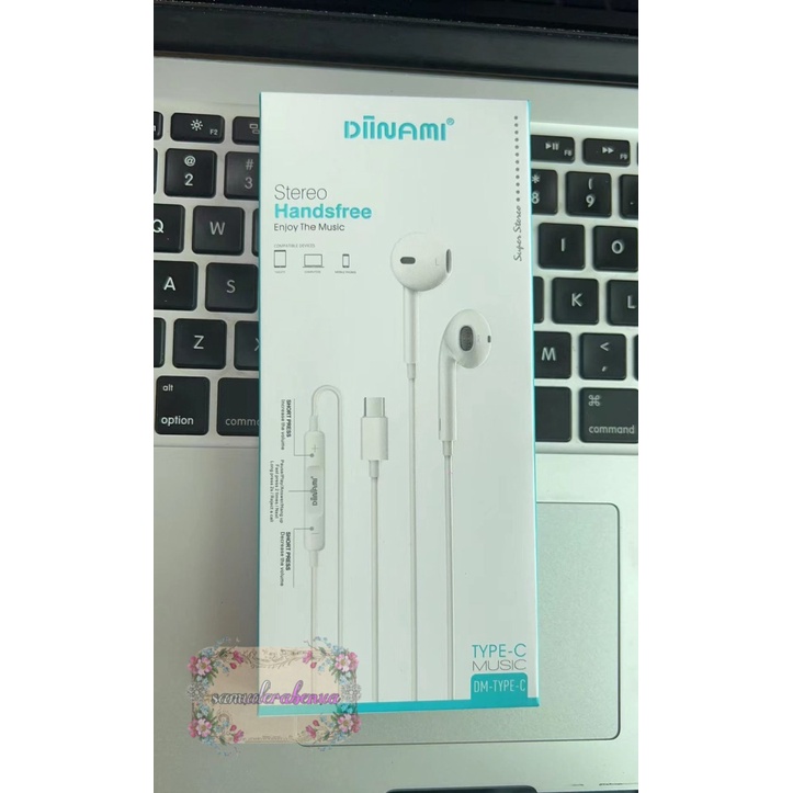 DIINAMI Earphone headsfree Hf Type C Headset Type-C Samsung Xiaomi Oppo Vivo Huawei INFINIX FOR ALL TYPE PLUS MIC ORIGINAL SB4366