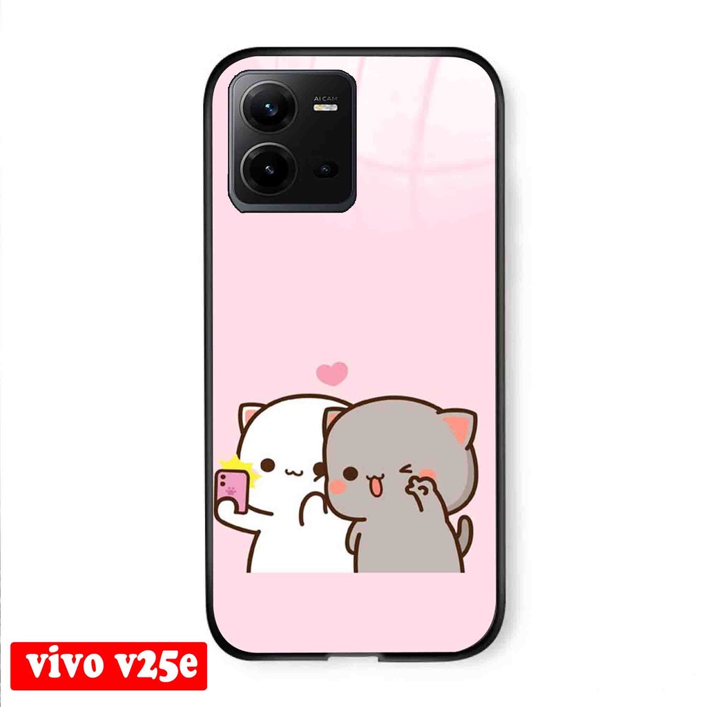 (J05) Softcase Vivo V25e  - Softcase kaca Vivo V25e - Case cantik Vivo V25e - Case Vivo V25e - Case 
