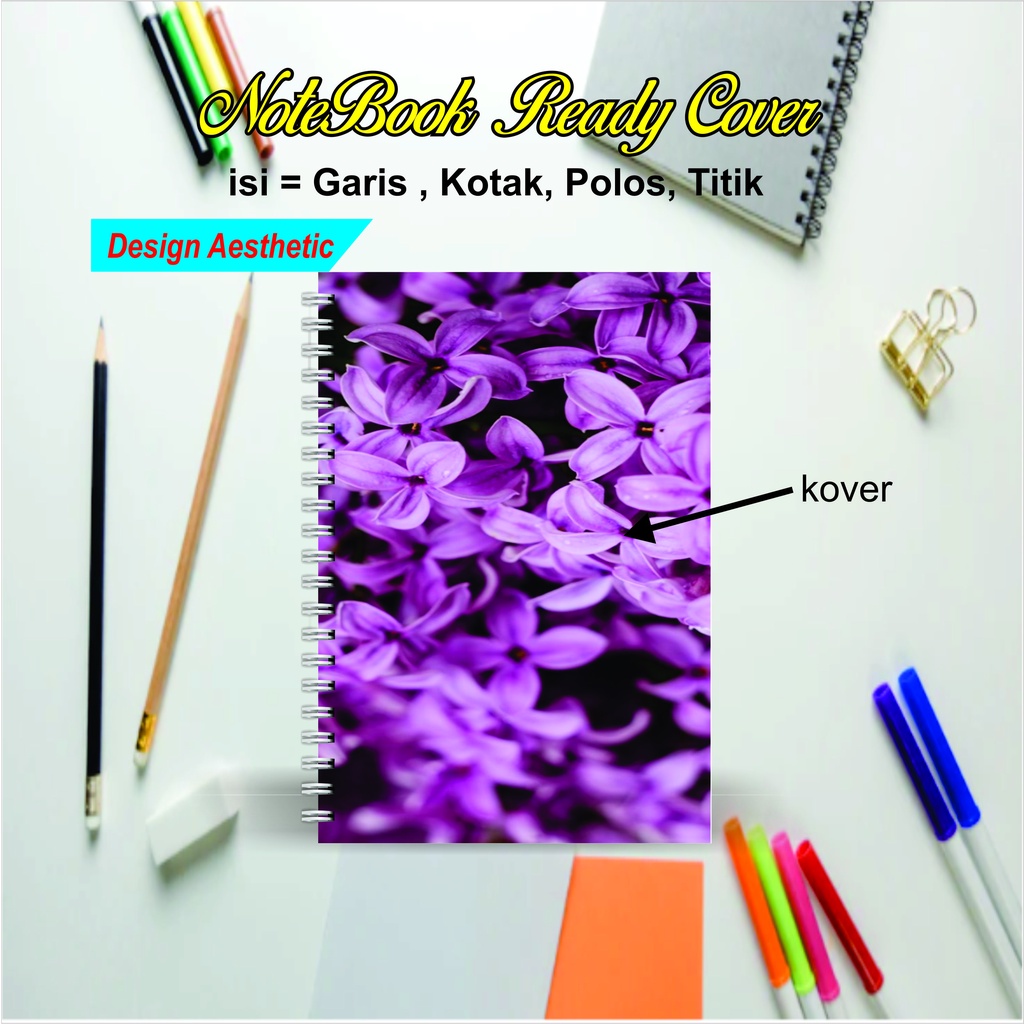 

Notebook Aesthetic | Ready Cover | A5 | 100 Page