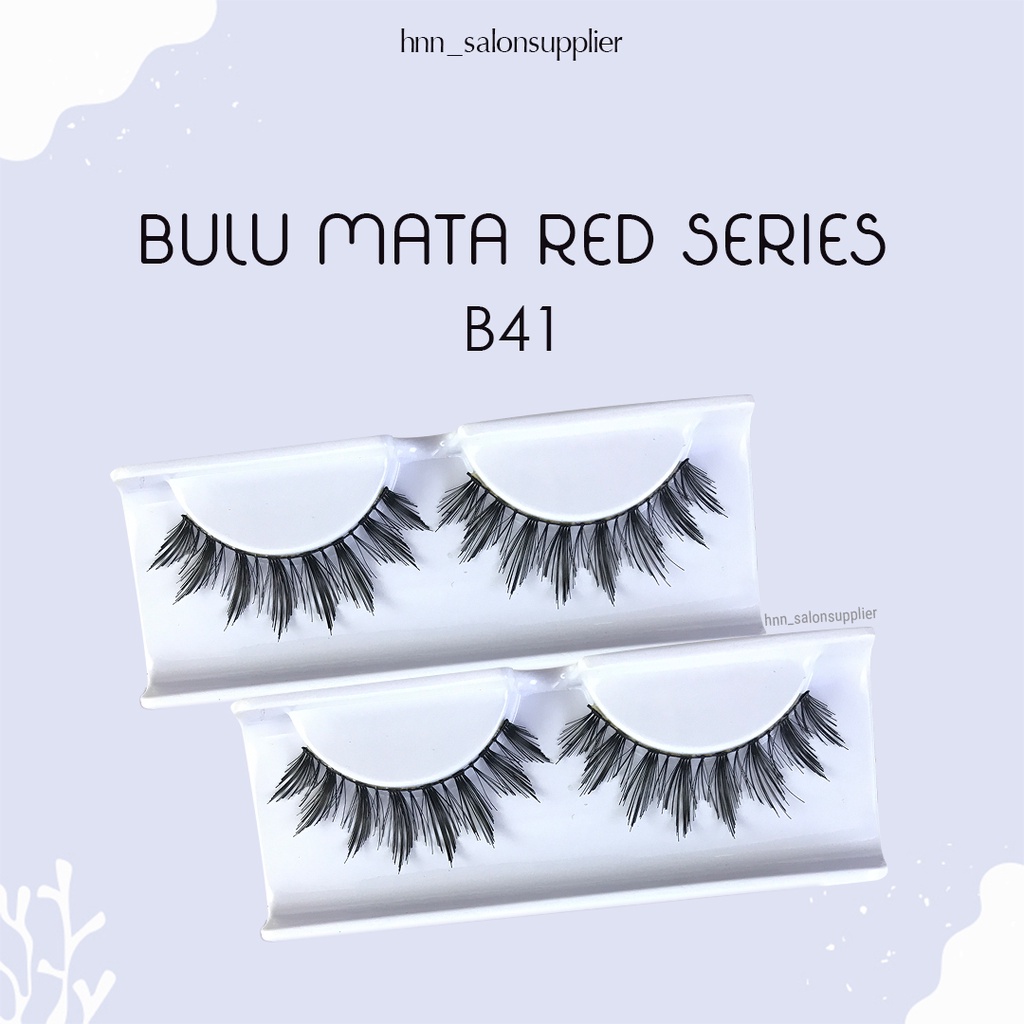 B41 Bulu Mata Palsu Handmade Fake Eyelash Eye Lashes Lash Artifival Belle Eyelashes