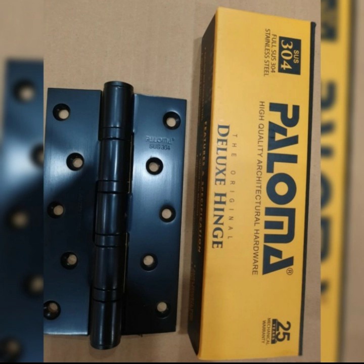 ENGSEL HITAM ENGSEL PINTU PALOMA BHP 235 HINGE MATTE BLACK BUTT HINGE PALOMA DLX 6"X3,5"X4MM 4BB NRP
