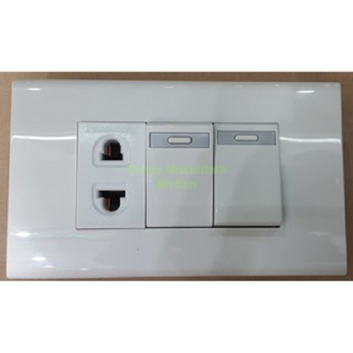 Panasonic Stop Kontak + Saklar 2 Tombol Saklar Seri Saklar IB Inbow Model Panjang Model Lama