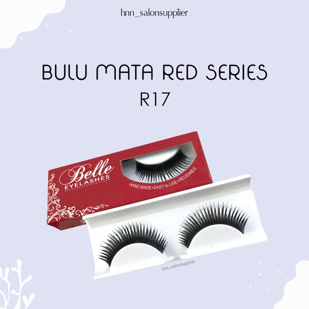 R17 Bulu Mata Palsu Handmade Fake Eyelash Eye Lashes Lash Artifivial Belle Eyelashes