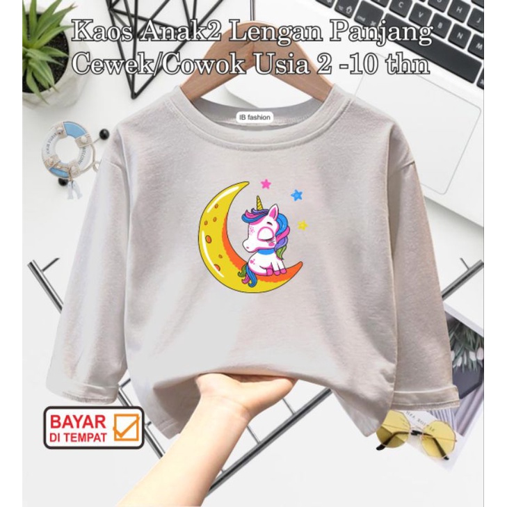 ((IB))KAOS ANAK UNISEX PANJANG/UNICOR DIGITAL SABLON
