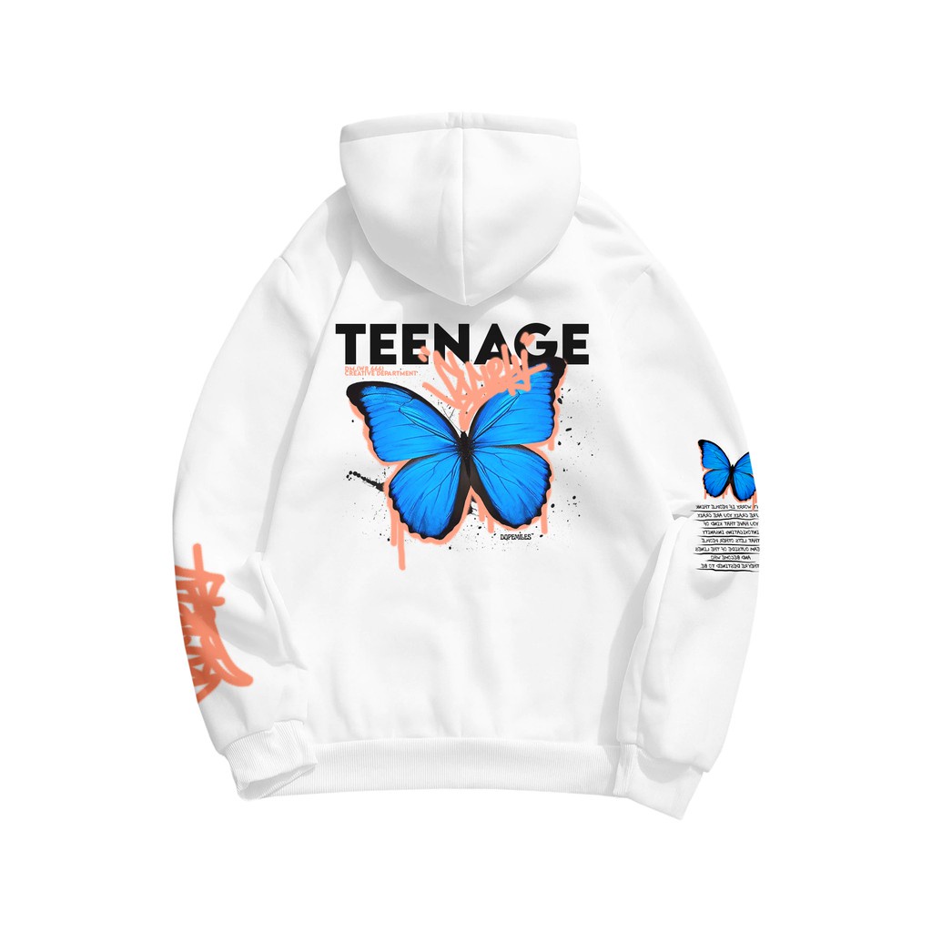 DOPEMILES - DM Teenage White Hoodie