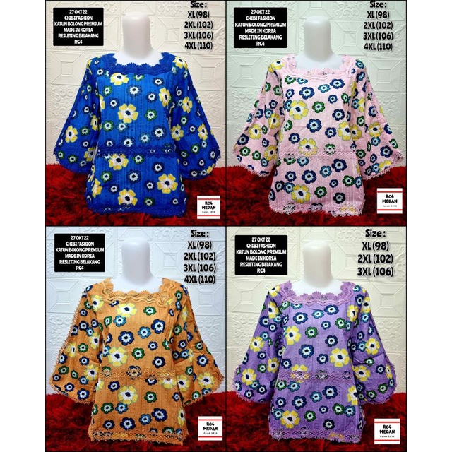 Atasan blouse katun bolong premium Chibi