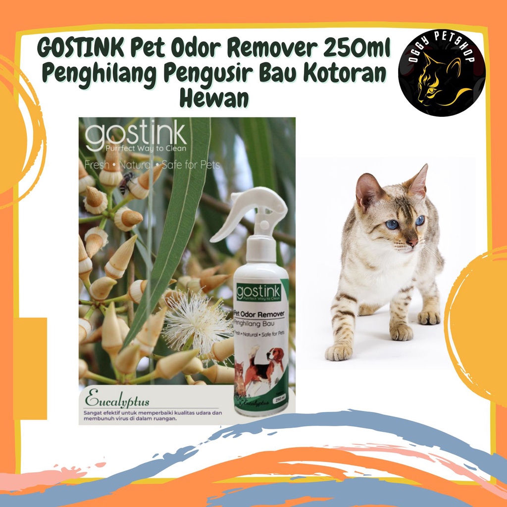 GOSTINK Pet Odor Remover 250ml Penghilang Pengusir Bau Kotoran Hewan