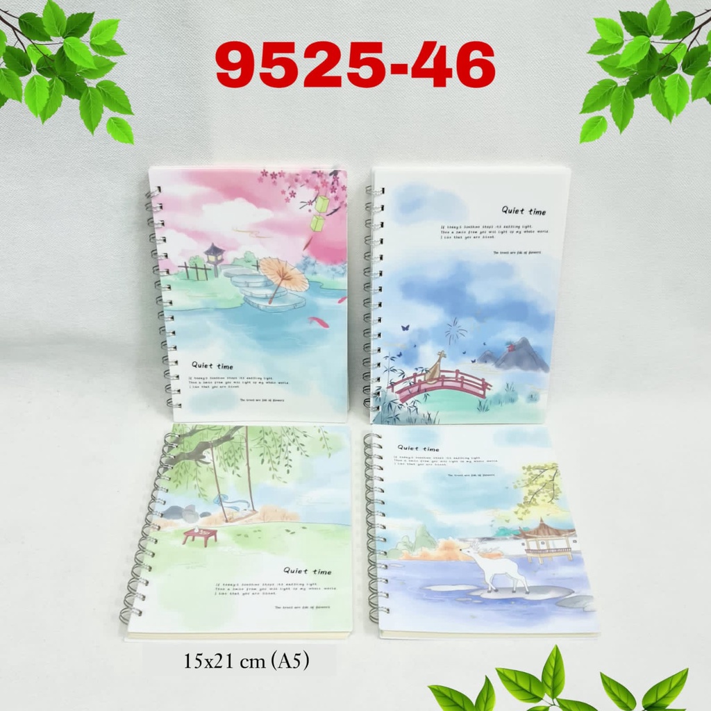 Buku Tulis Spiral / Notebook / Binder Ring Cover Plastik A5 -70