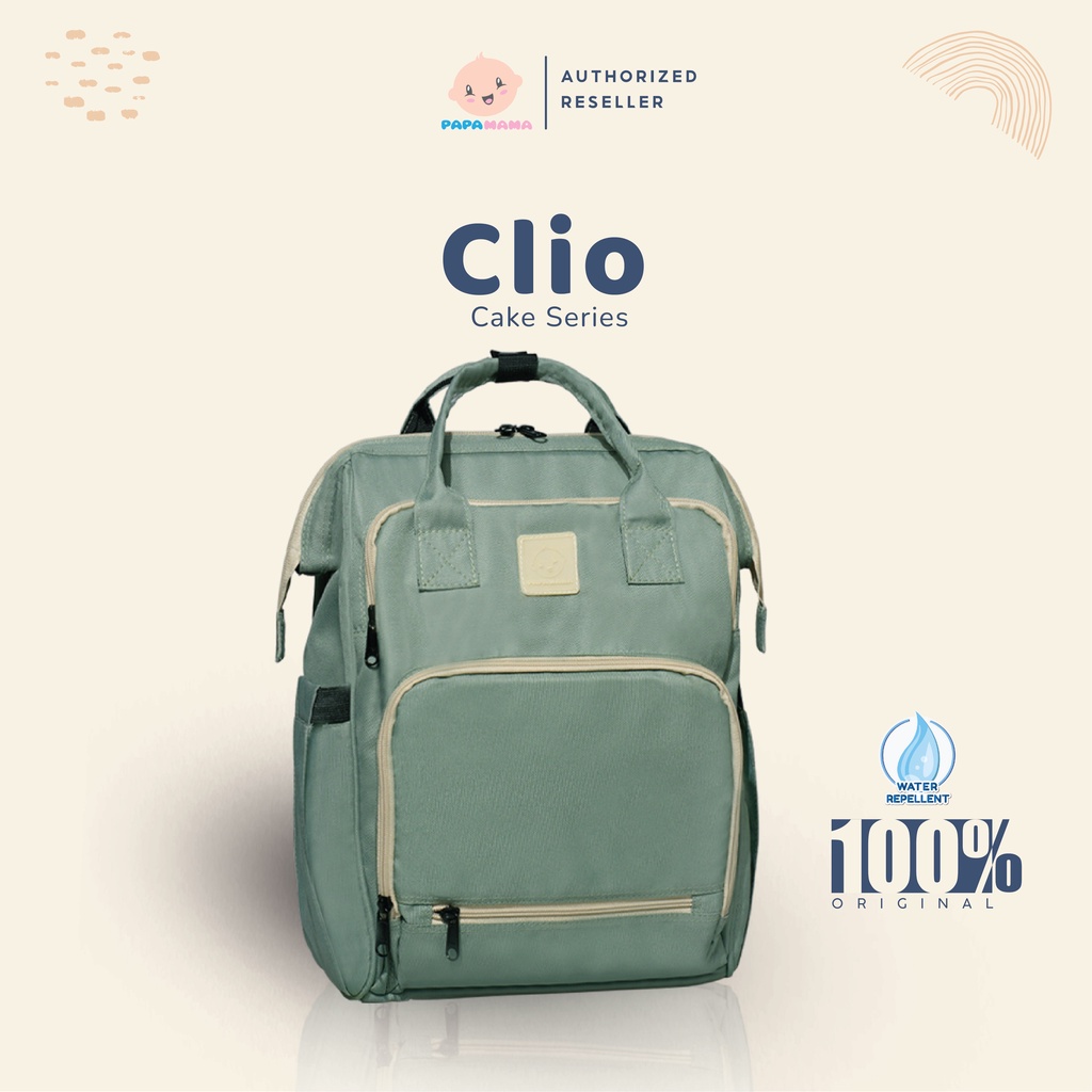 Papamama Clio Cake Series 1007 - Water Repellent Backpack Diaper Bag Tas Perlengkapan Bayi