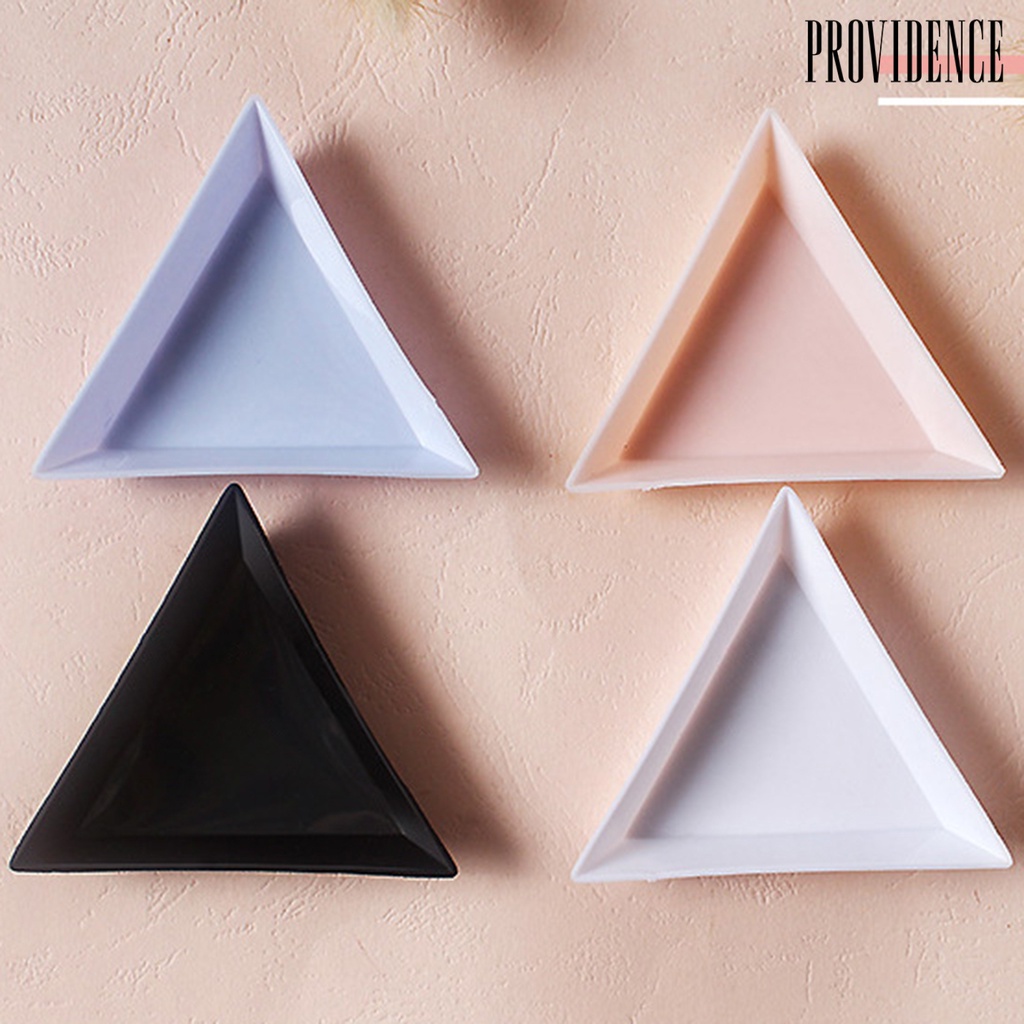 Providence 10Pcs / Set Nampan Penyimpanan Perhiasan / Manik-Manik / Kristal / Kuku Bahan Plastik Untuk Nail Art