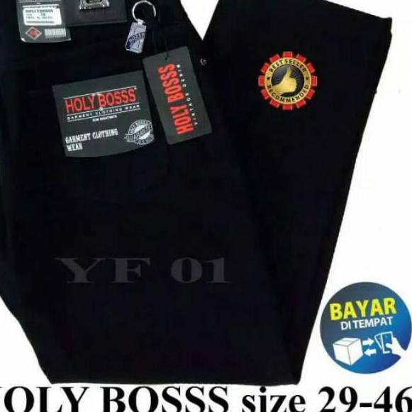 High Quality--Celana Panjang jeans Pria Holy Boss Original - Celana Denim pria Holly Boss bahan lemb