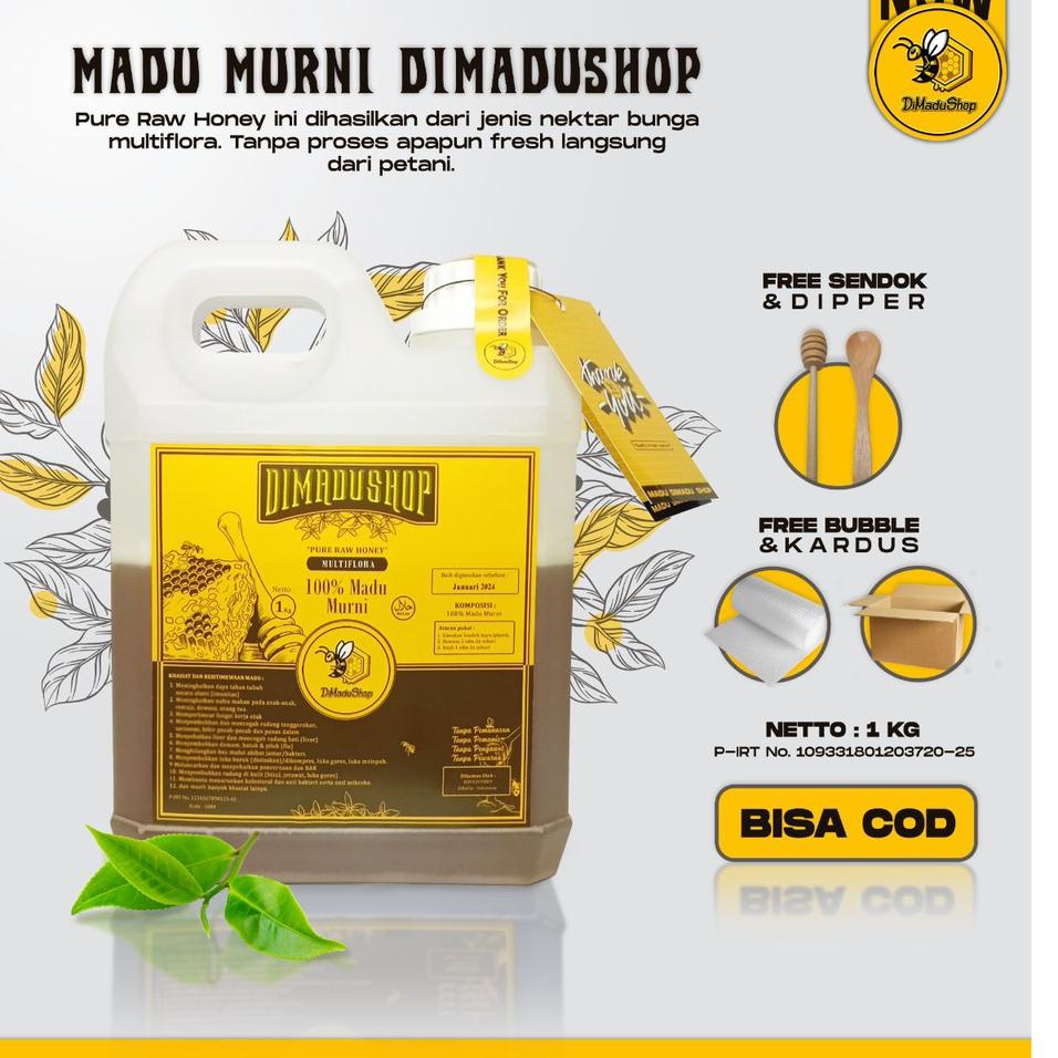 

ID9f9Et--Madu Asli Murni 1kg Nektar Bunga 100% Pure Raw Honey Varian