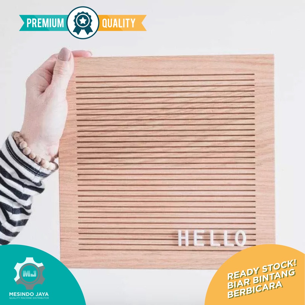 WOOD Letter Board Set / Papan Nama Bayi / Papan Kayu Huruf Decor DIY / WOODEN Letter Board Set / Papan Huruf Letter Board / Sudah Termasuk Huruf / Papan Nama Huruf