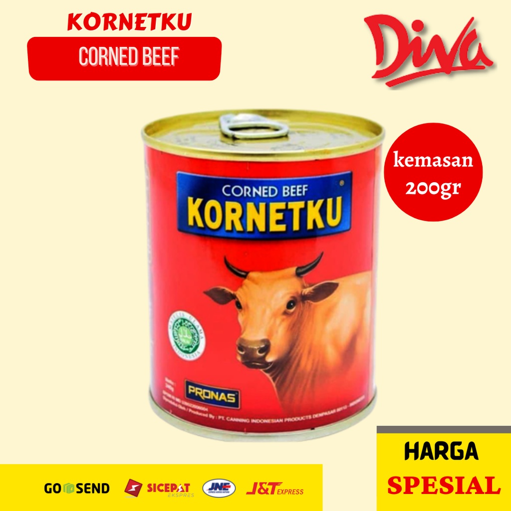 

Kornetku Daging Sapi 200gr | Corned Beef | Kornet