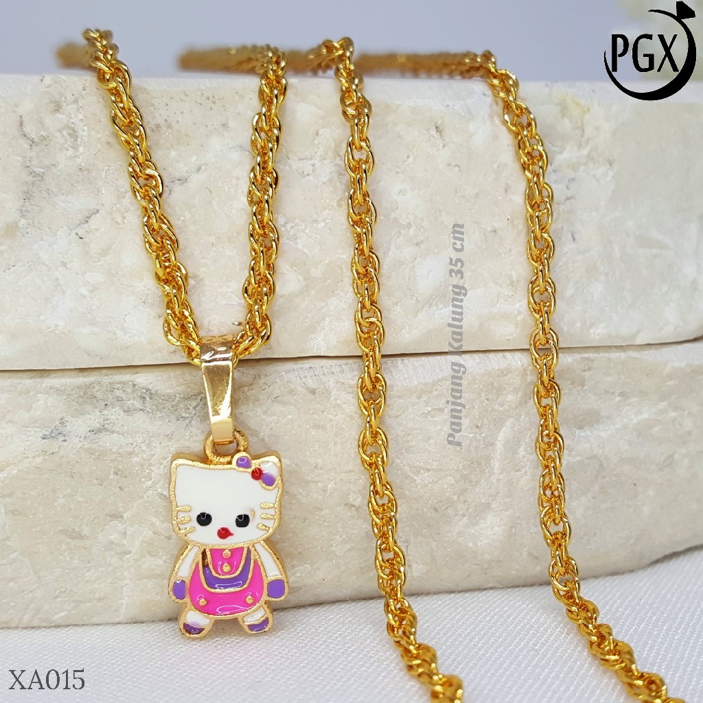 PGX Kalung Anak Perempuan Xuping Lapis Emas Aksesoris Fashion Perhiasan Premium - XA015