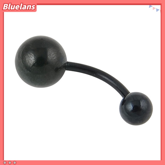 Bluelans Surgical Stainless Steel Ball Barbell Belly Navel Ring Button Body Piercing