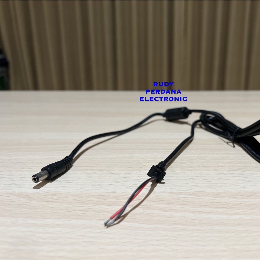 KABEL JACK DC MALE 5.5x2.1 MM BUNTUNG 180CM POWER SUPPLY ADAPTOR CCTV