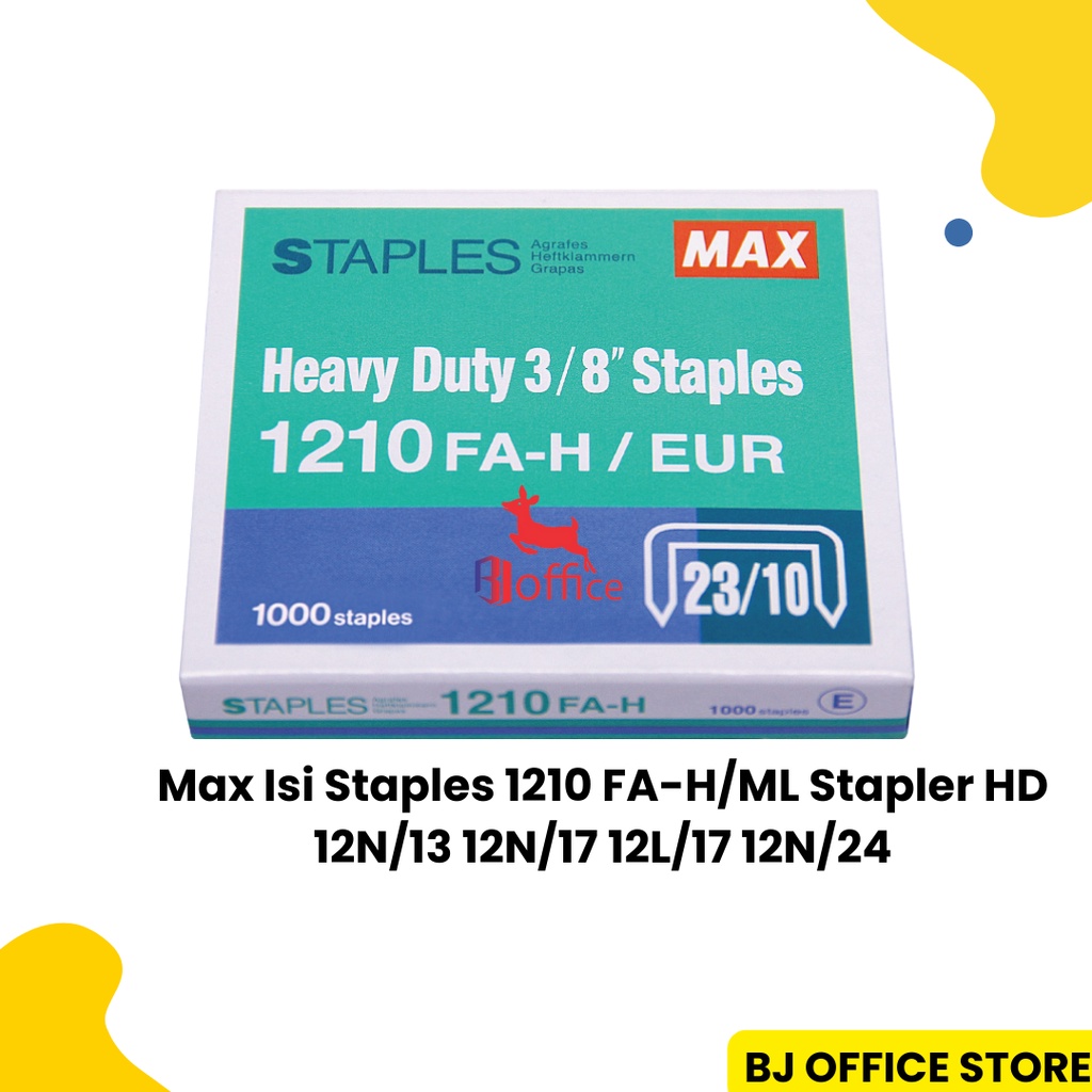 

Max Isi Staples 1210 FA-H/ML Stapler Penjilidan