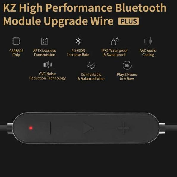Best Price--KZ APTX Plus Bluetooth Module Adapter Cable Upgrade Wire - Pin A / B / C / MMCX