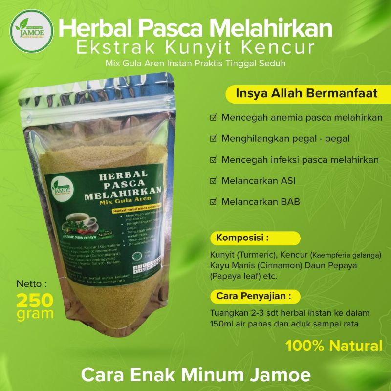 

EKTRAK KUNYIT KENCUR/HERBAL PASCA MELAHIRKAN MIX GULA AREN INSTAN