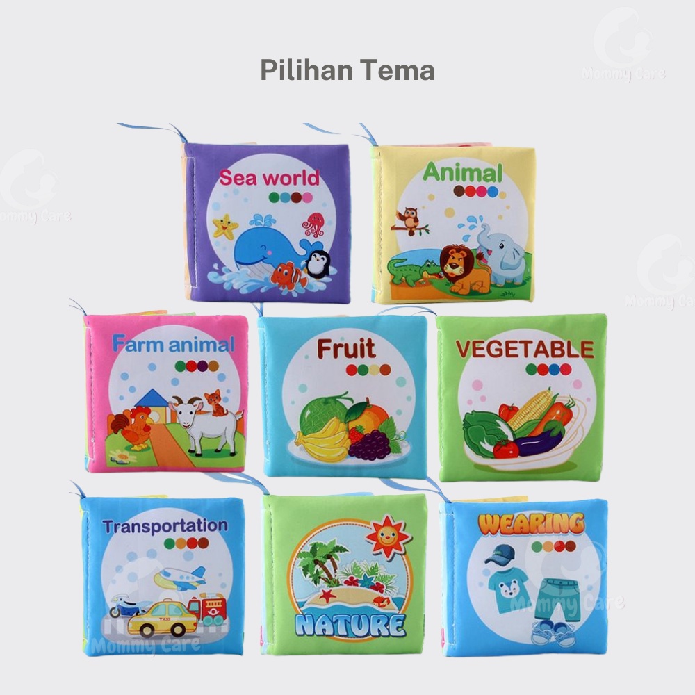 MOMMYCARE SOFTBOOK BUKU BANTAL MAINAN BAYI BUKU BAYI SOFT BOOK BUKU KAIN BUKU BANTAL EDUKATIF