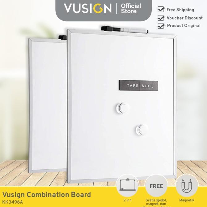 

Vusign Combination Board / Combo Papan Tulis Memo 2in1 40x30cm KK3496A