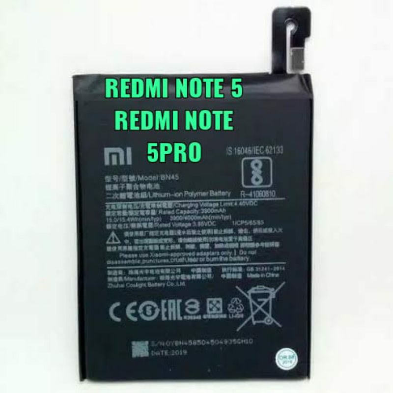 BATERAI XIAOMI BN45 REDMI NOTE 5 / REDMI NOTE 5PRO BATTERAY