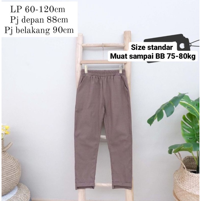 celana kerja wanita strech import /Fuji pants jumbo/standar