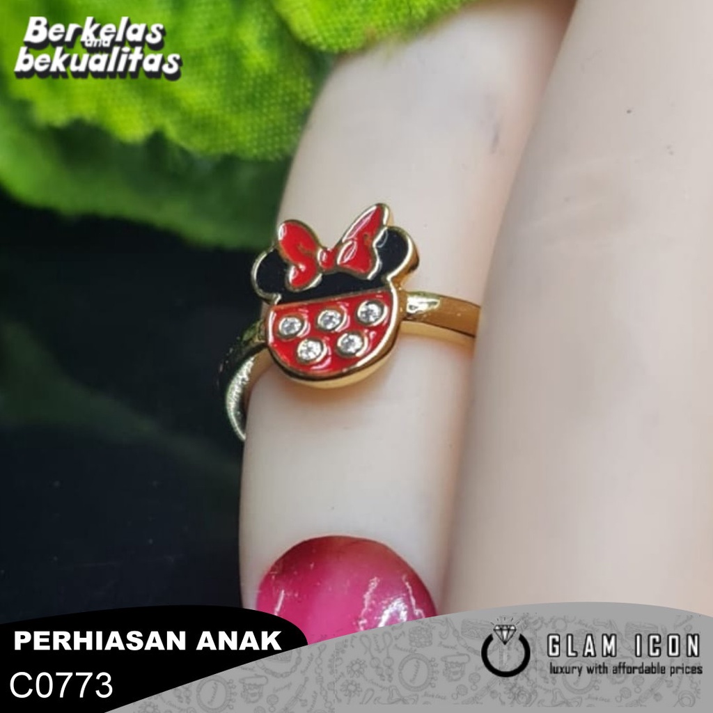 Cincin anak Karakter Minimo head  C0773 CAG