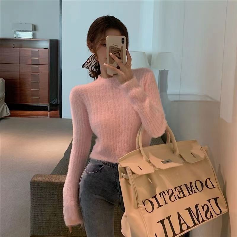 Terbaru Baju Rajut Sweater Baju Atasan Wanita Kekinian Lengan Panjang Top